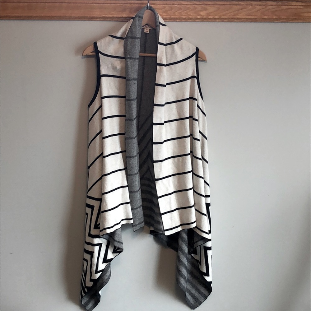 Merona chevron stripe draped op cardigan sweater
